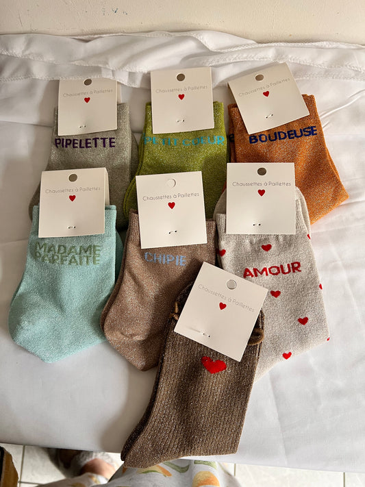 Chaussettes à paillettes