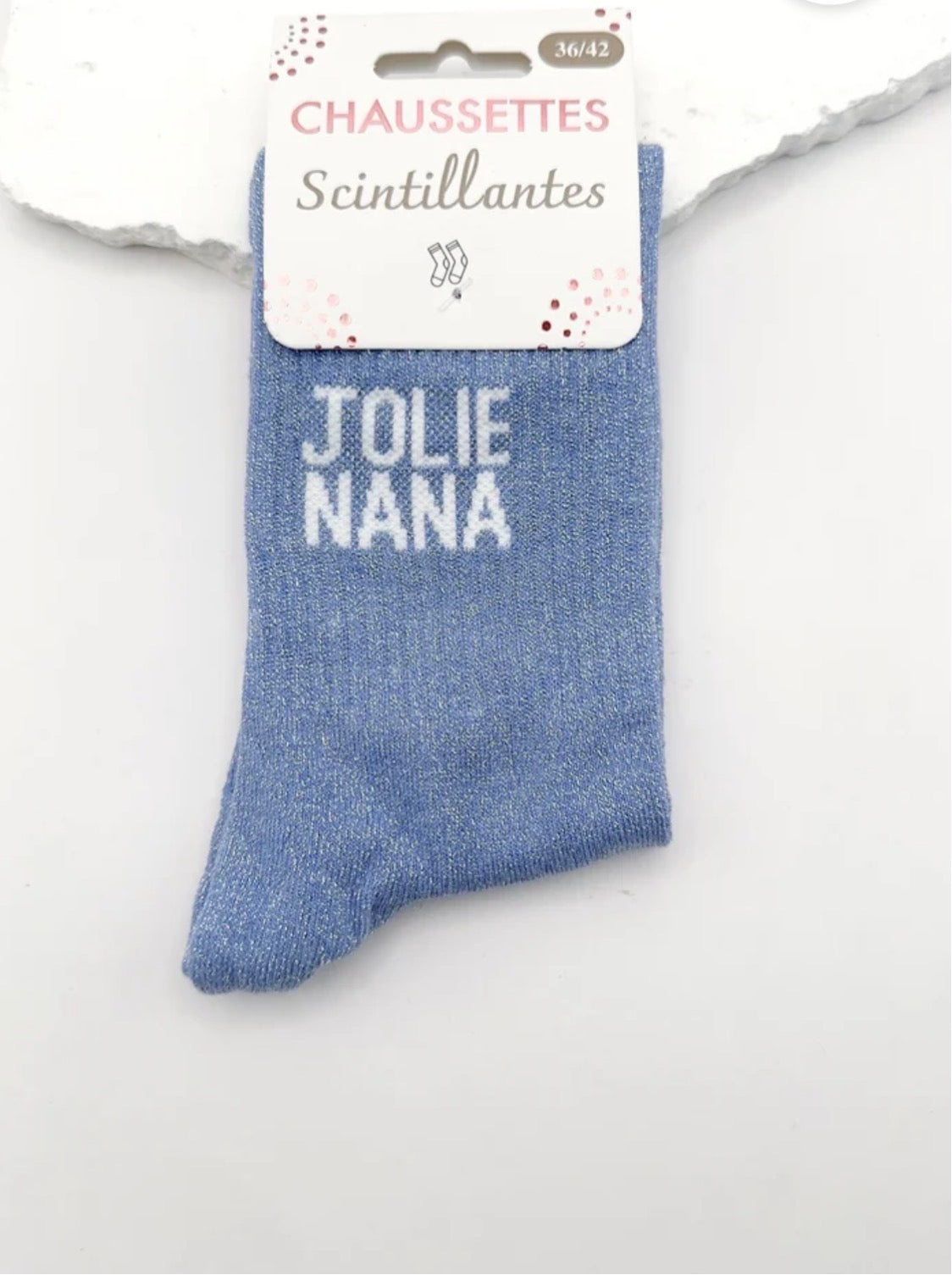 Chaussette à paillettes Jolie nana