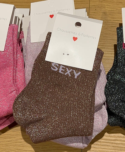 Chaussettes à paillettes ( différents modèles)