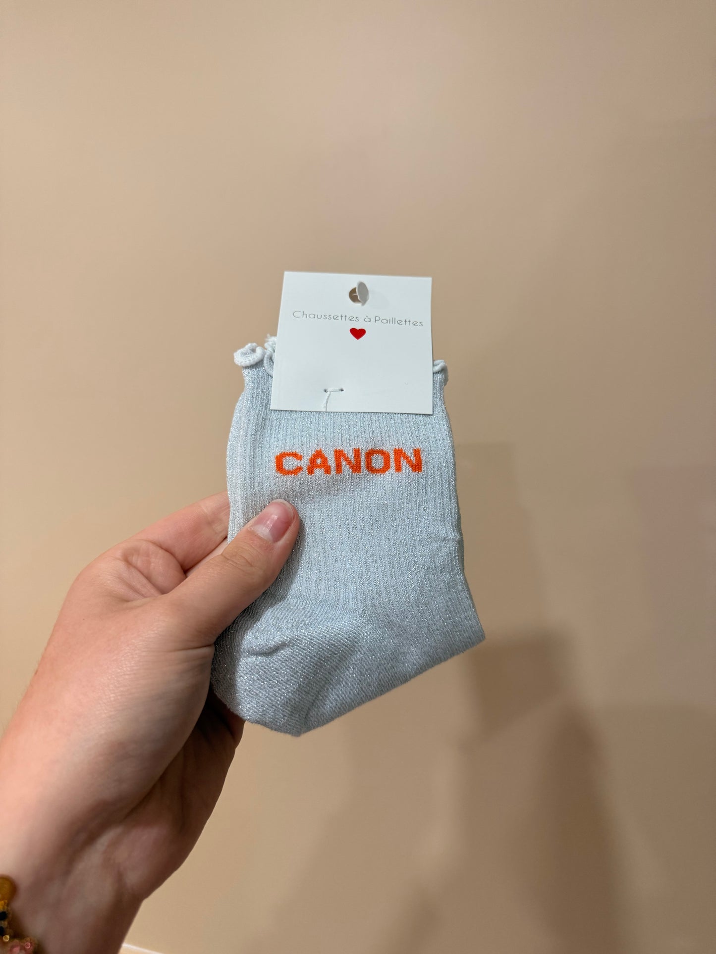 chaussettes à paillettes