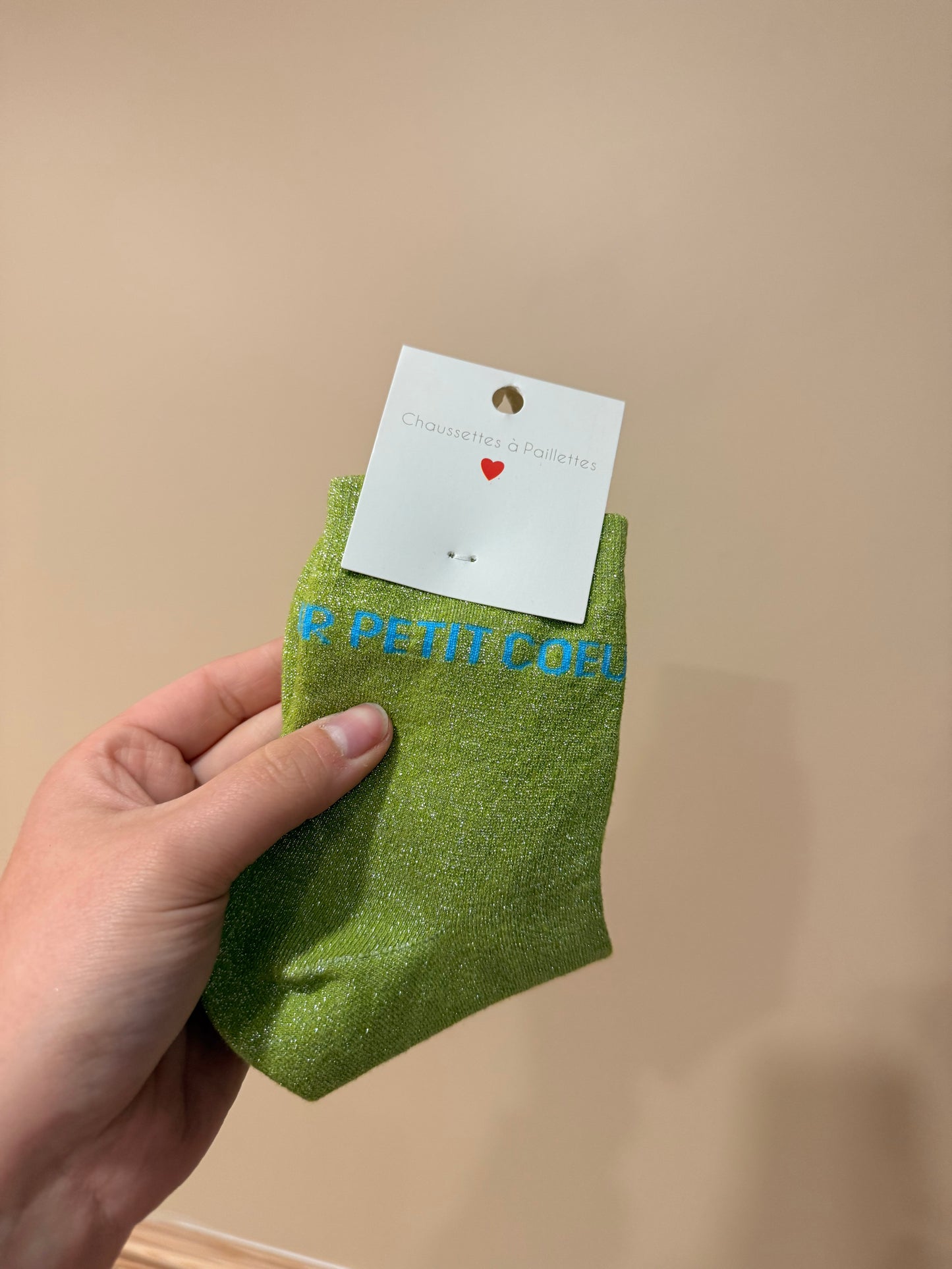 chaussettes à paillettes
