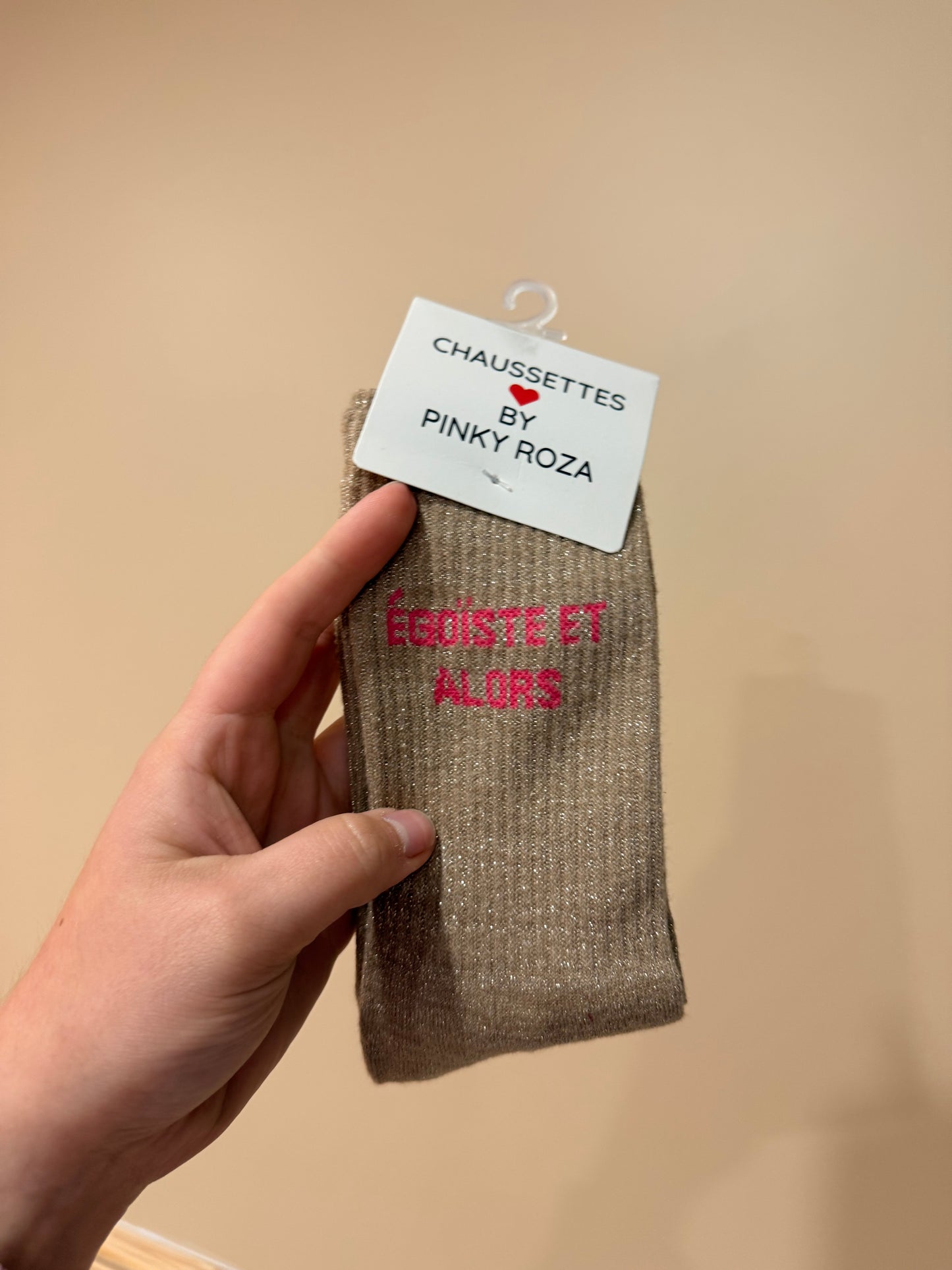 chaussettes à paillettes