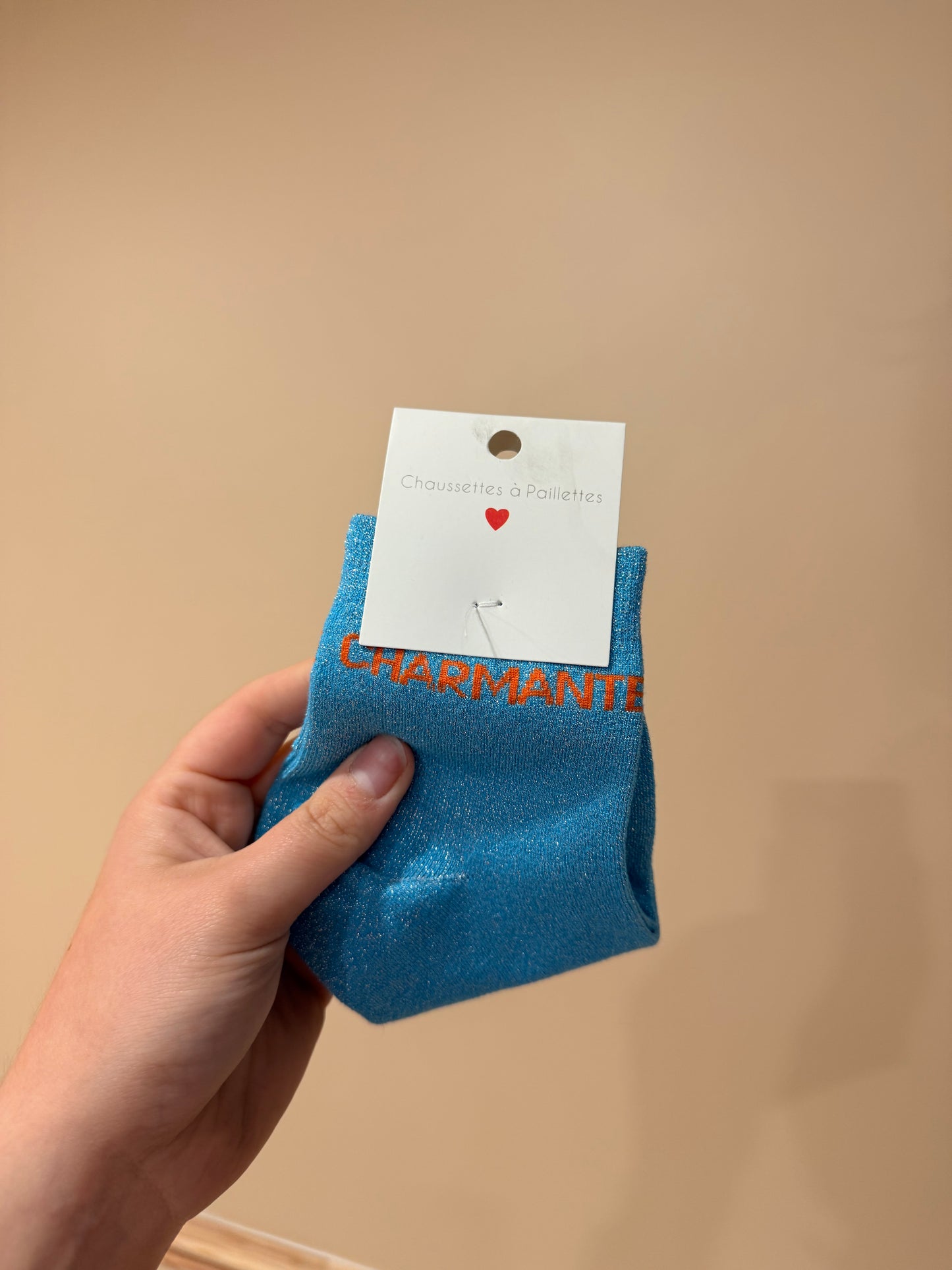 chaussettes à paillettes