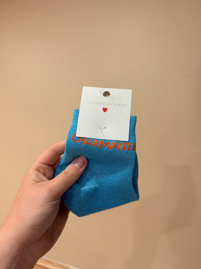 chaussettes à paillettes