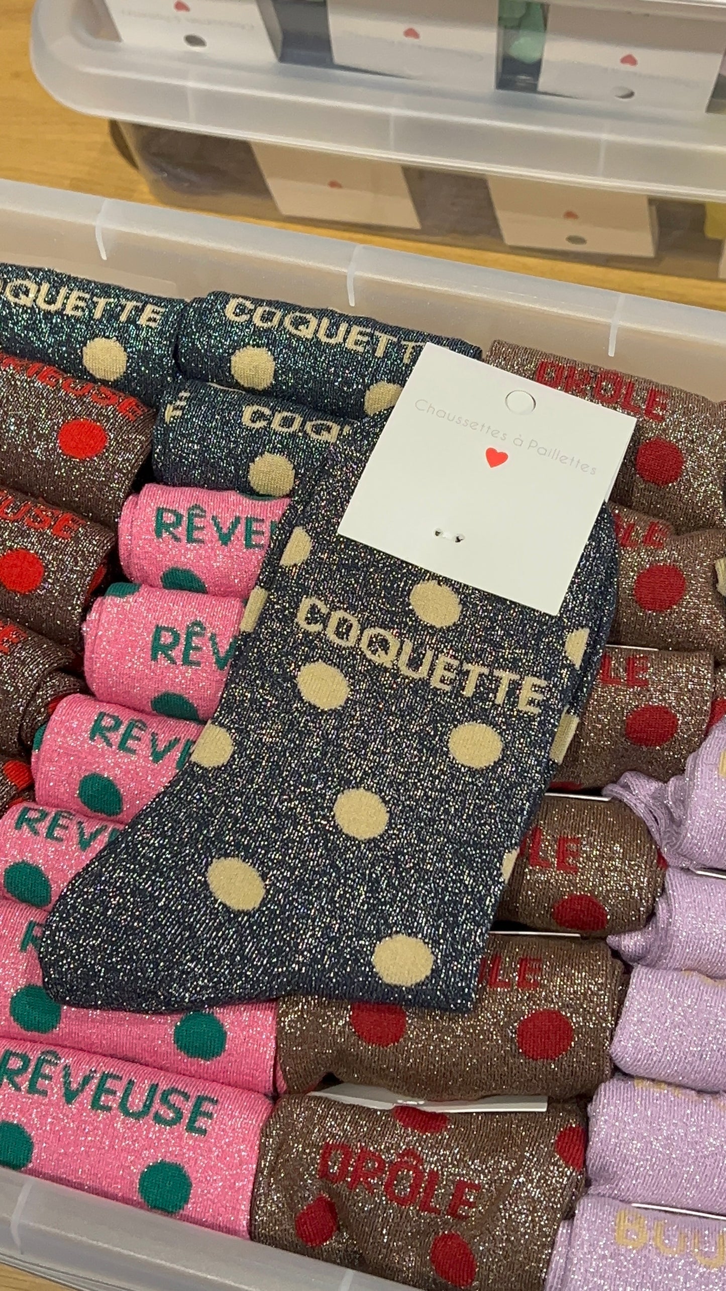 Chaussettes à paillettes ( plusieurs modèles)