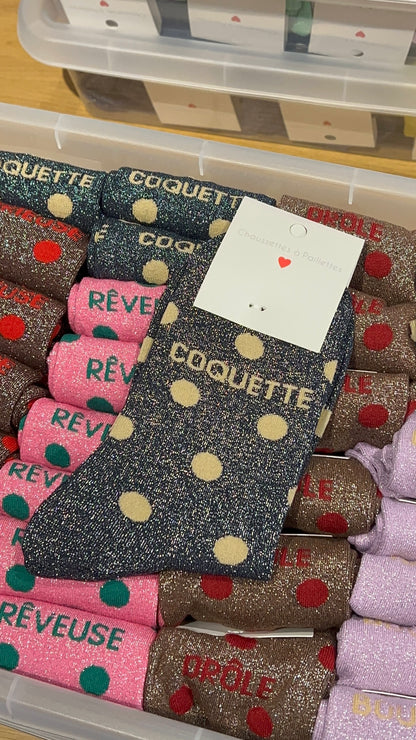 Chaussettes à paillettes ( plusieurs modèles)