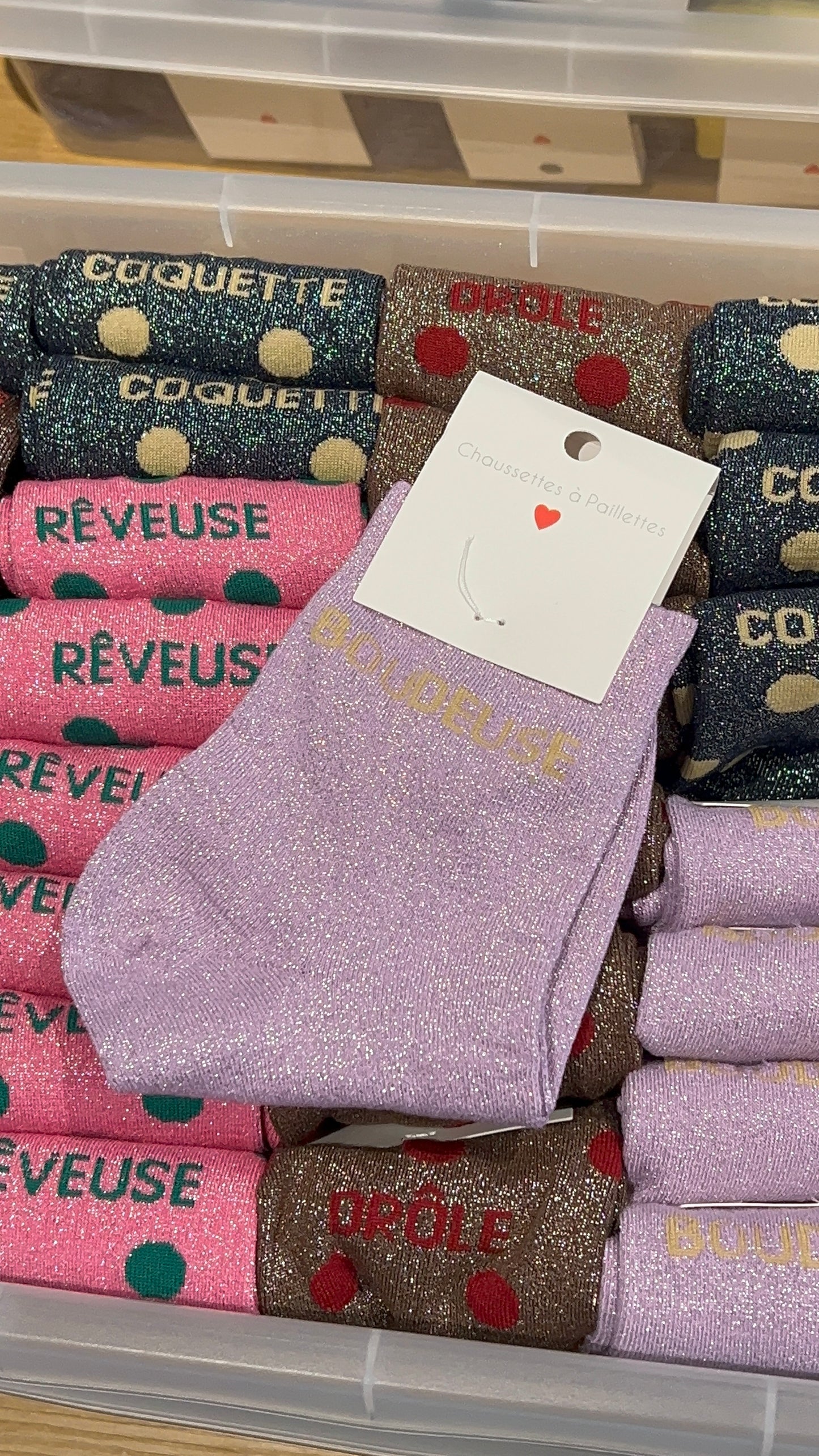 Chaussettes à paillettes ( plusieurs modèles)