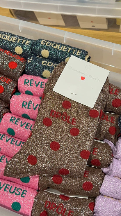 Chaussettes à paillettes ( plusieurs modèles)