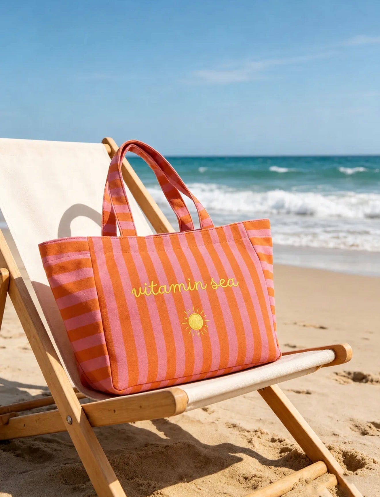 Maxi sac de plage coton VITAMIN SEA