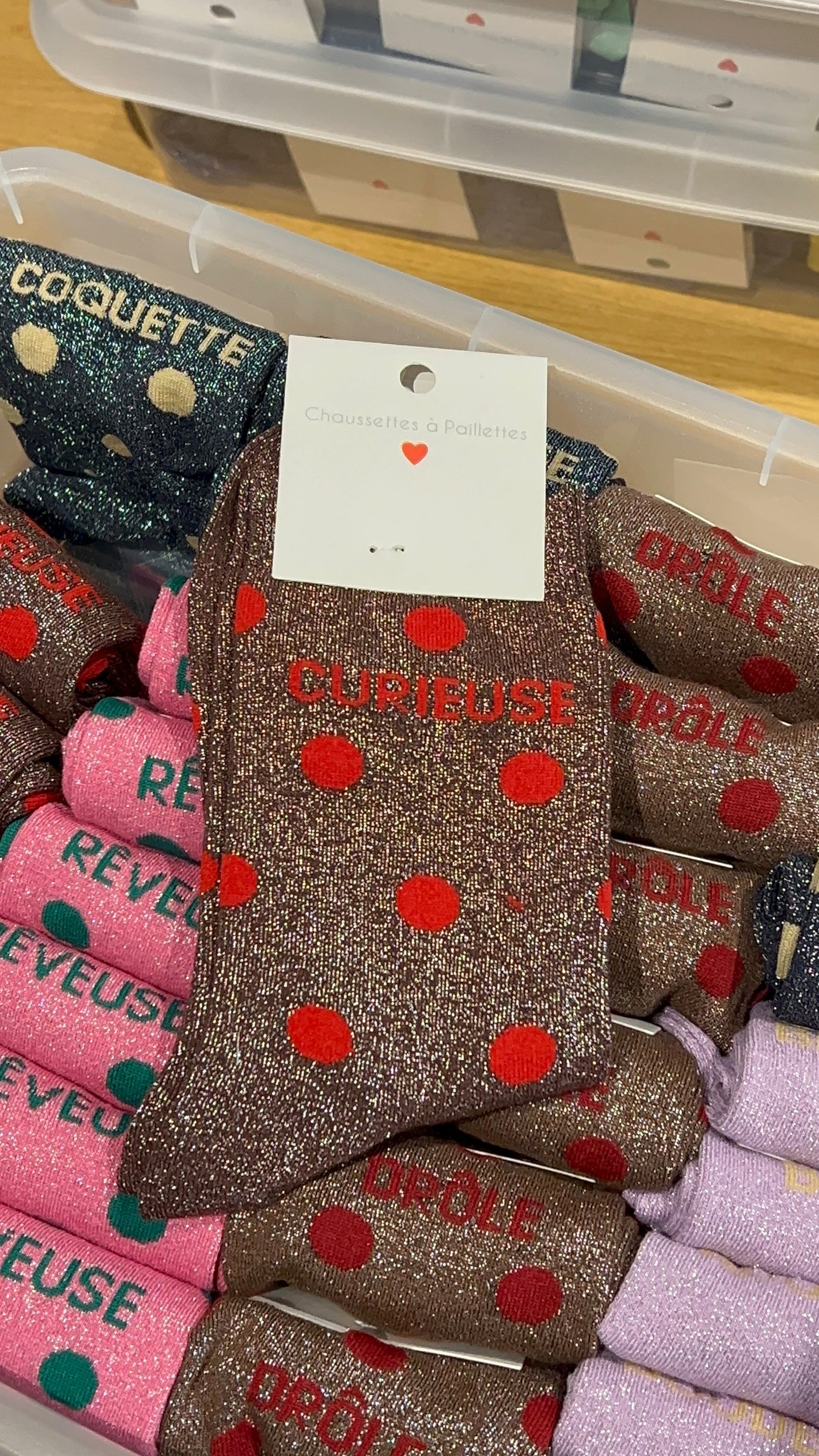 Chaussettes à paillettes ( plusieurs modèles)