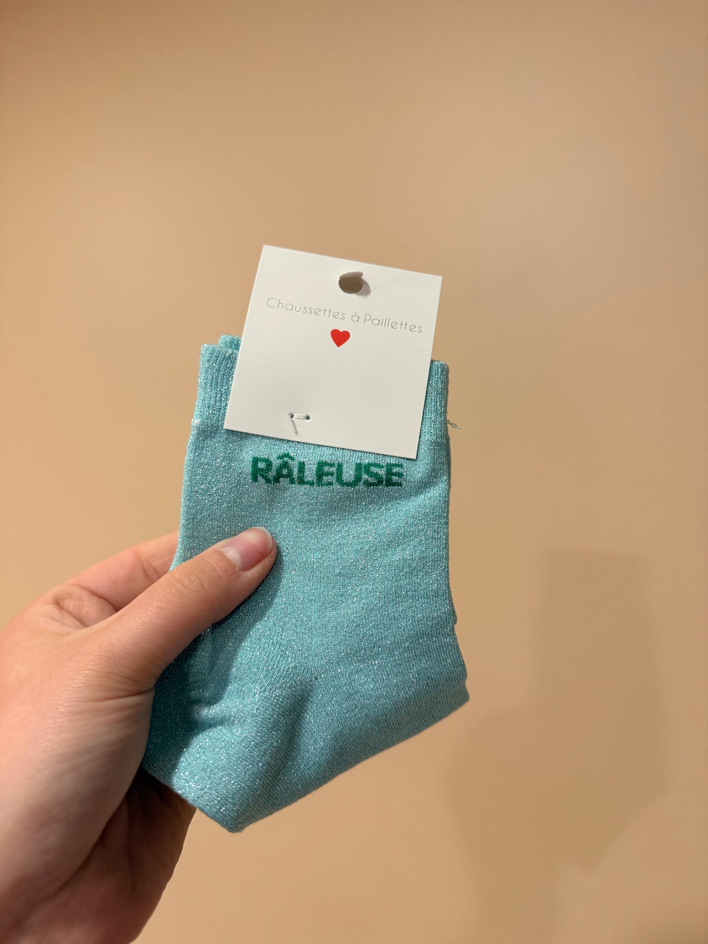 chaussettes à paillettes