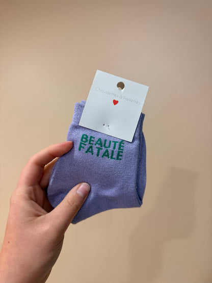 chaussettes à paillettes