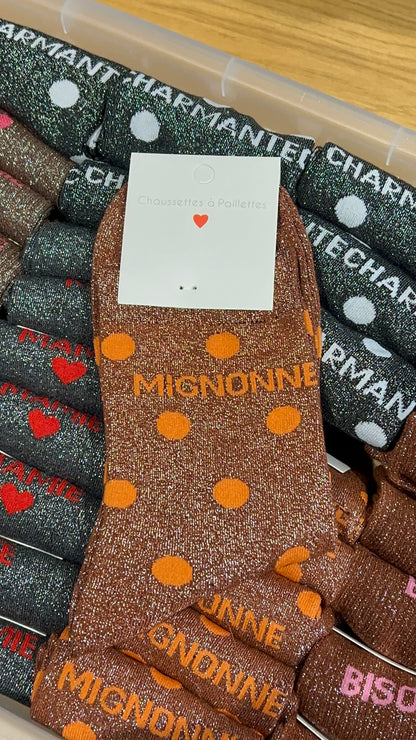 Chaussettes à paillettes ( plusieurs modèles)