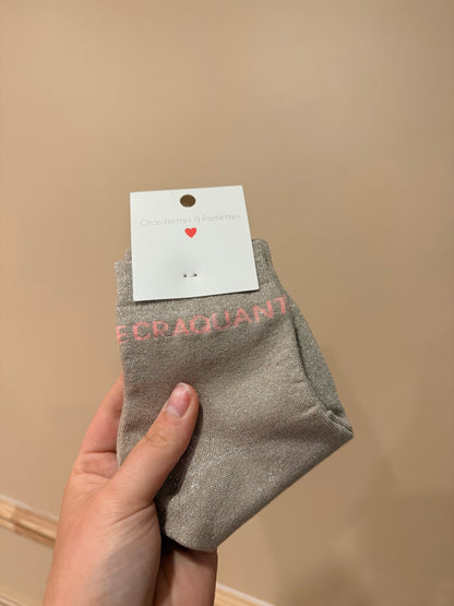 chaussettes à paillettes