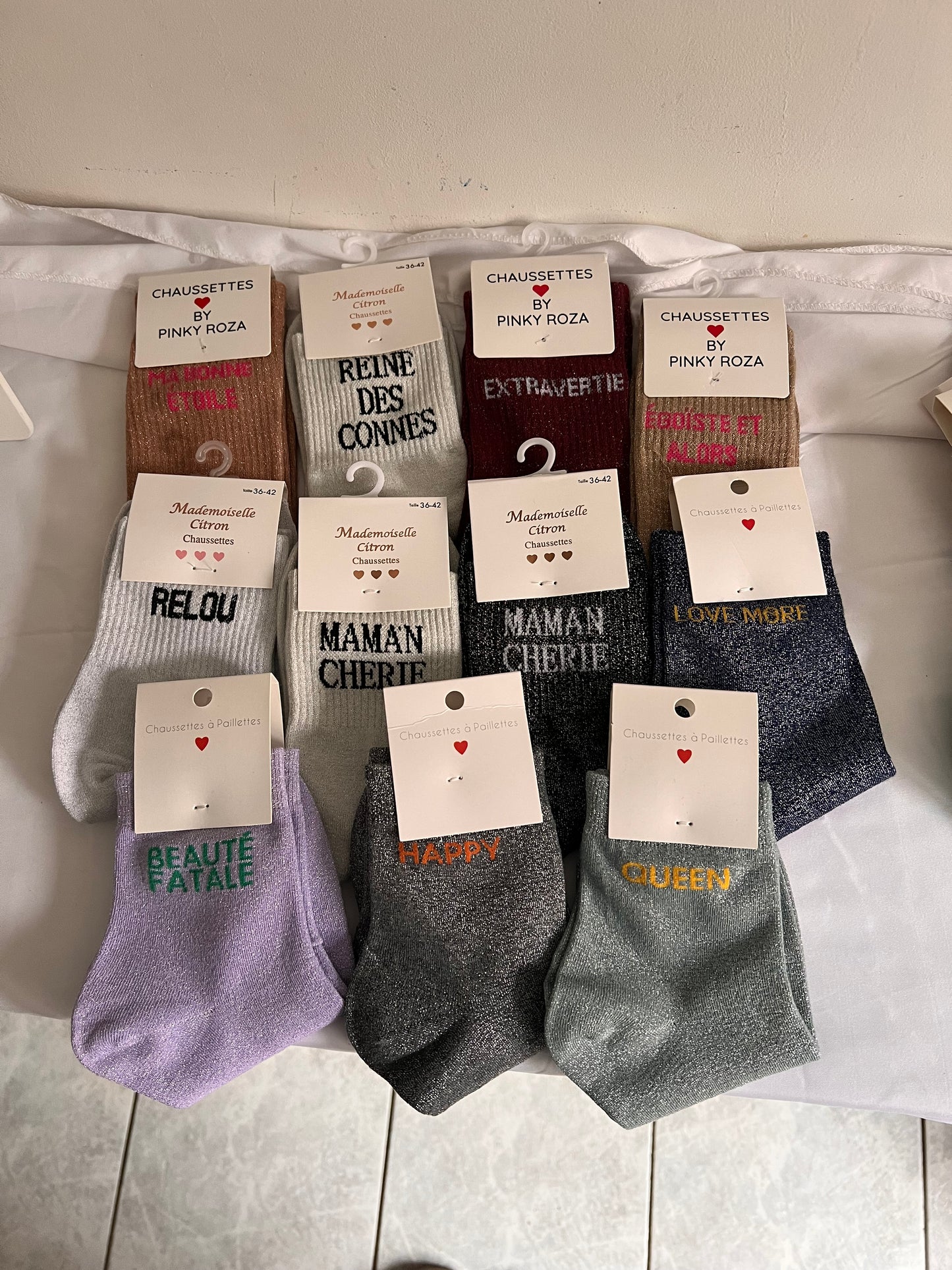 Chaussettes à paillettes