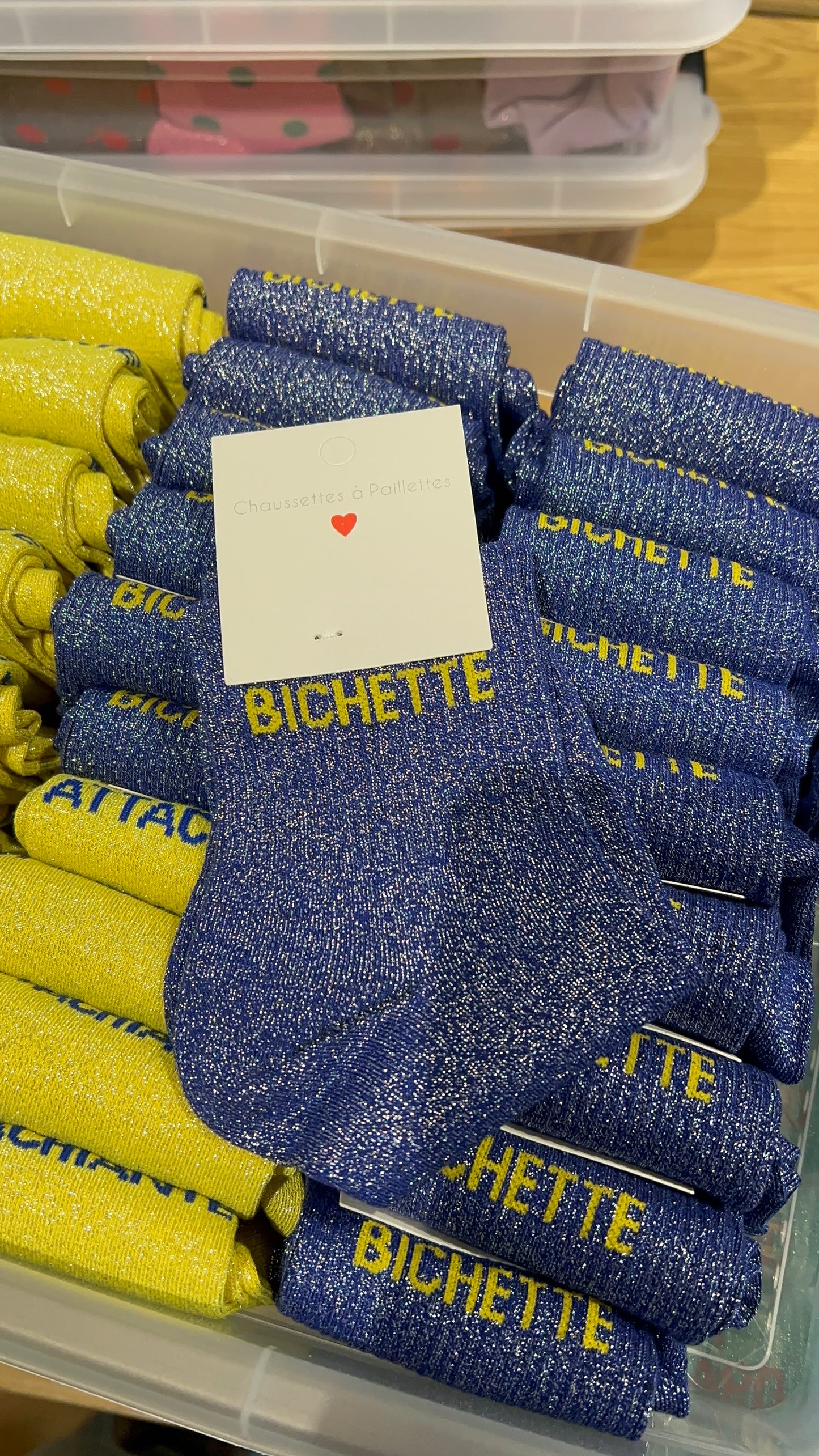 Chaussettes à paillettes ( plusieurs modèles)