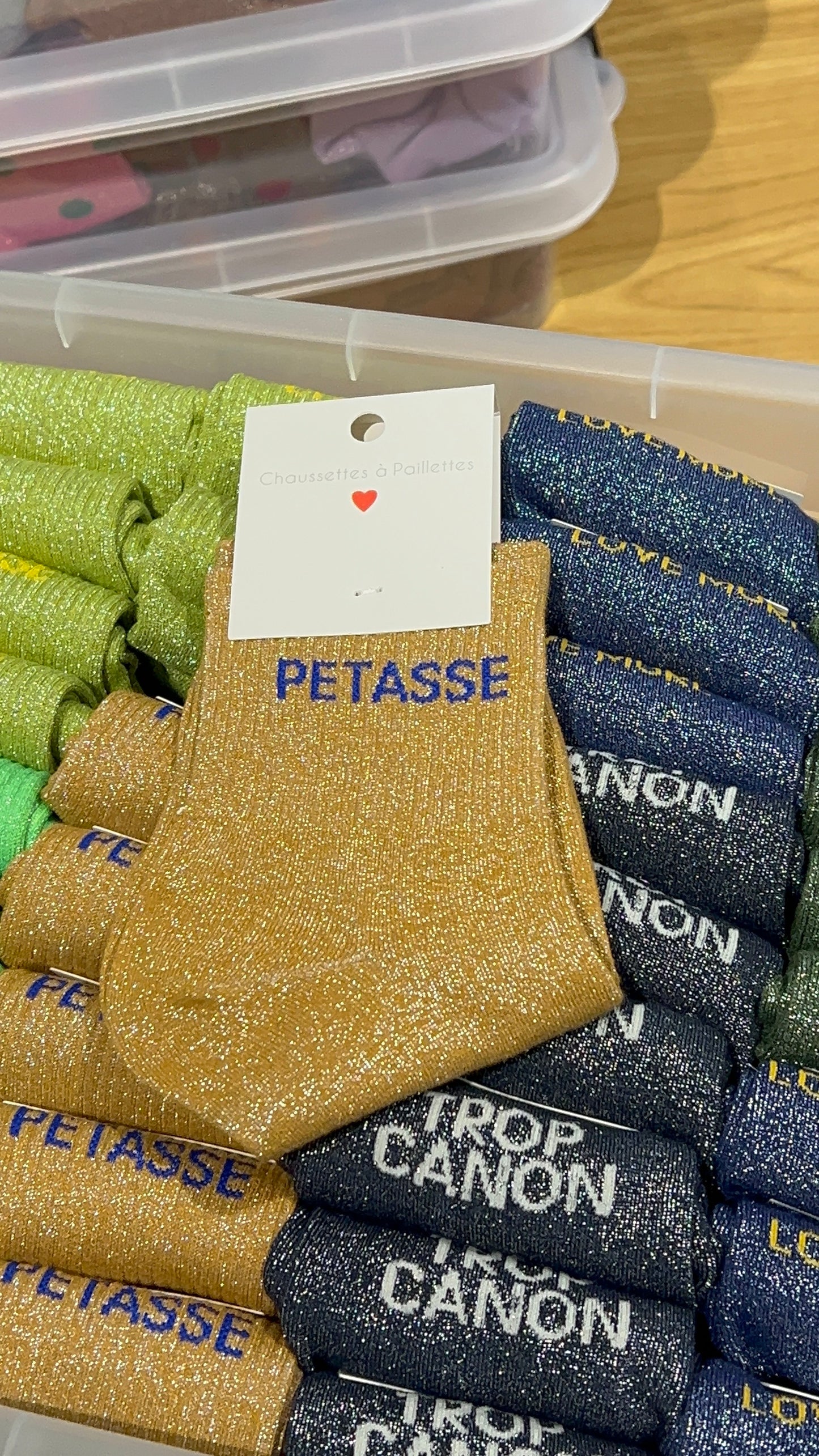 Chaussettes à paillettes ( plusieurs modèles)