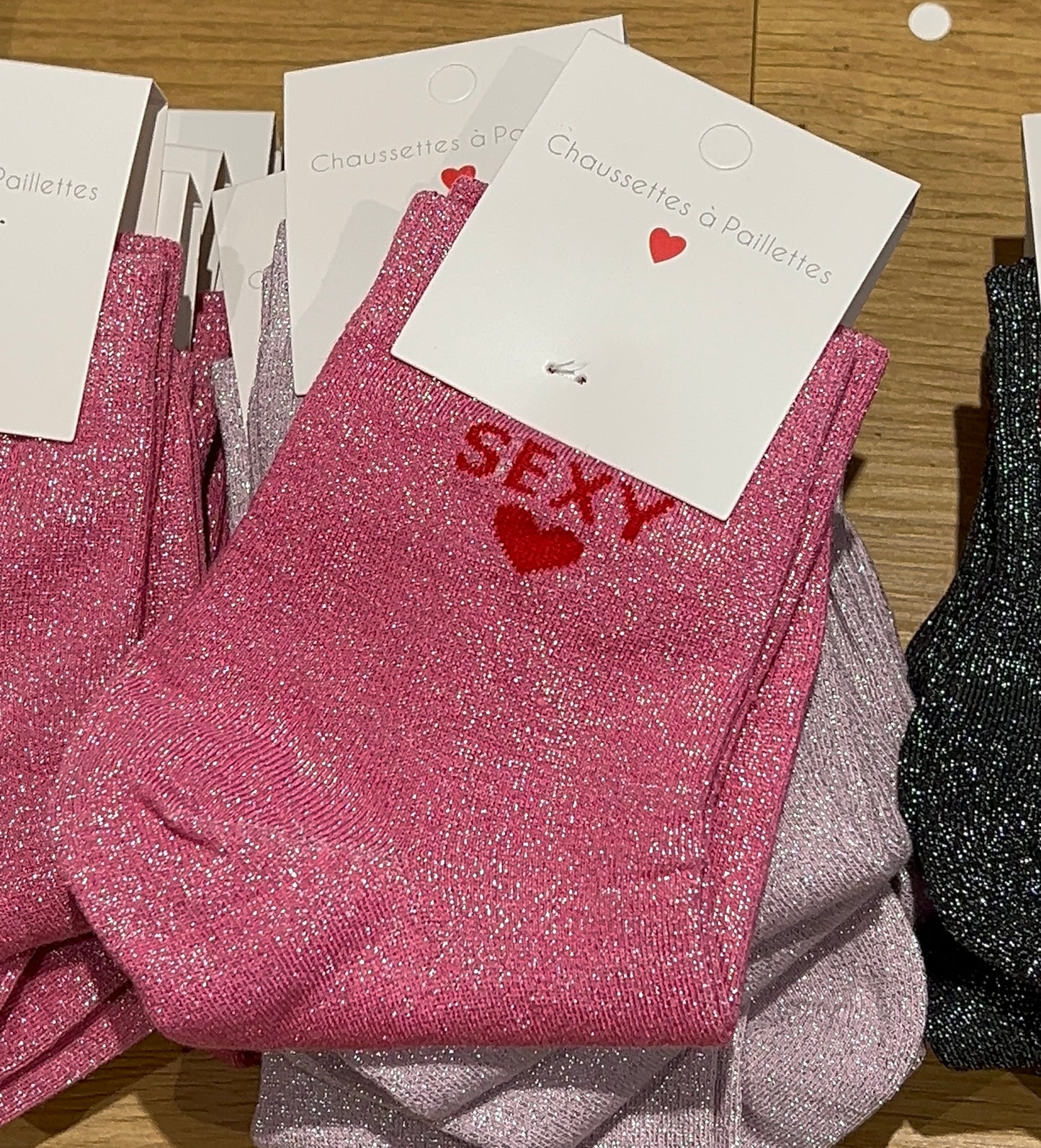 Chaussettes à paillettes ( différents modèles)