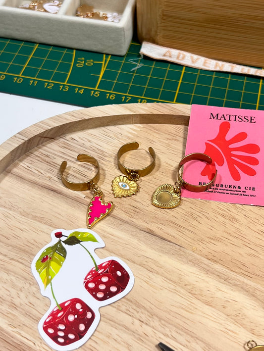 Bague 1 charm