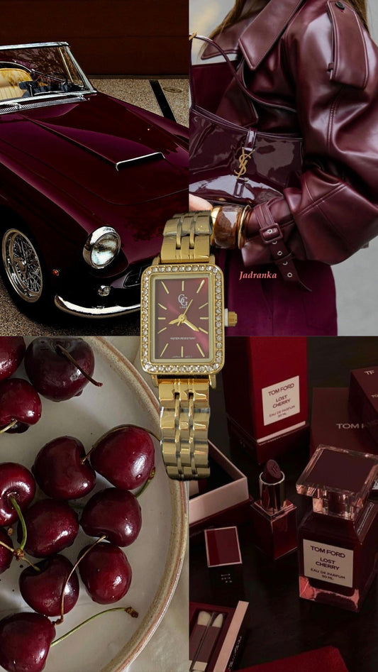 Montre ANAYA bordeaux