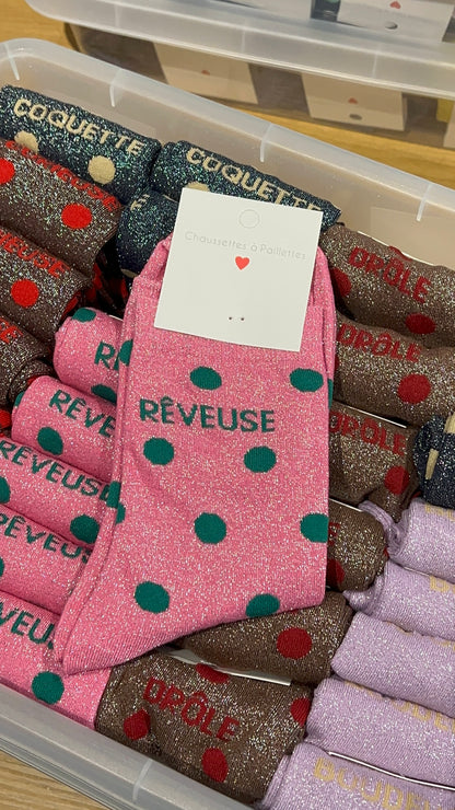 Chaussettes à paillettes ( plusieurs modèles)