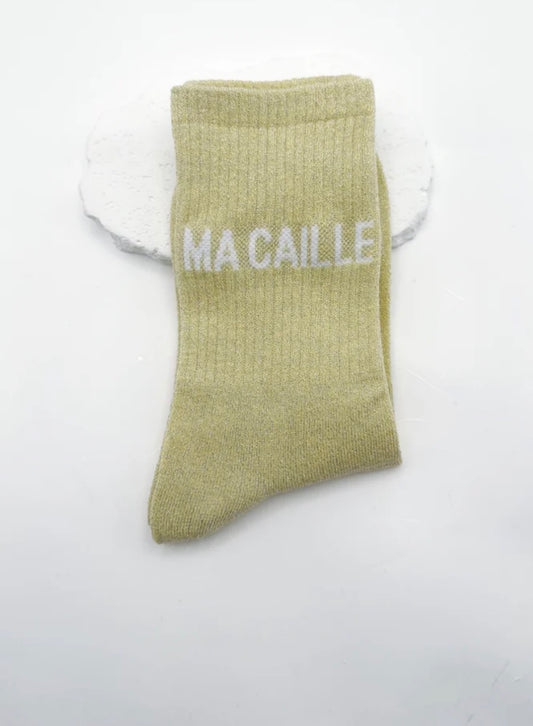 Chaussette à paillettes Ma caille