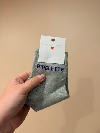 chaussettes à paillettes