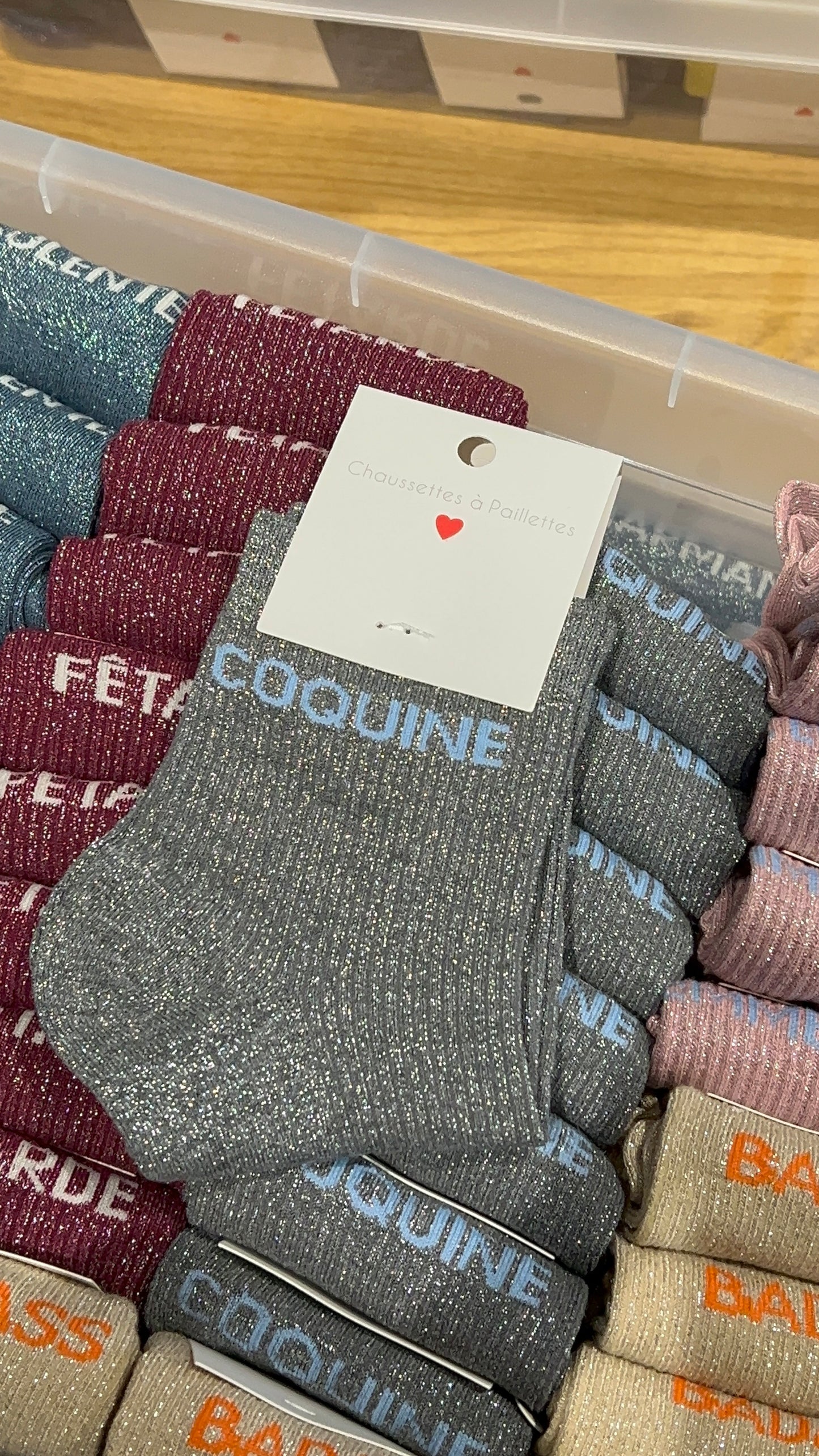 Chaussettes à paillettes ( différents modèles)