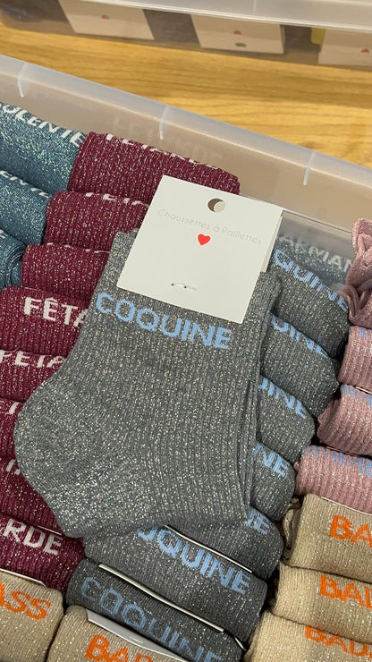 Chaussettes à paillettes ( différents modèles)