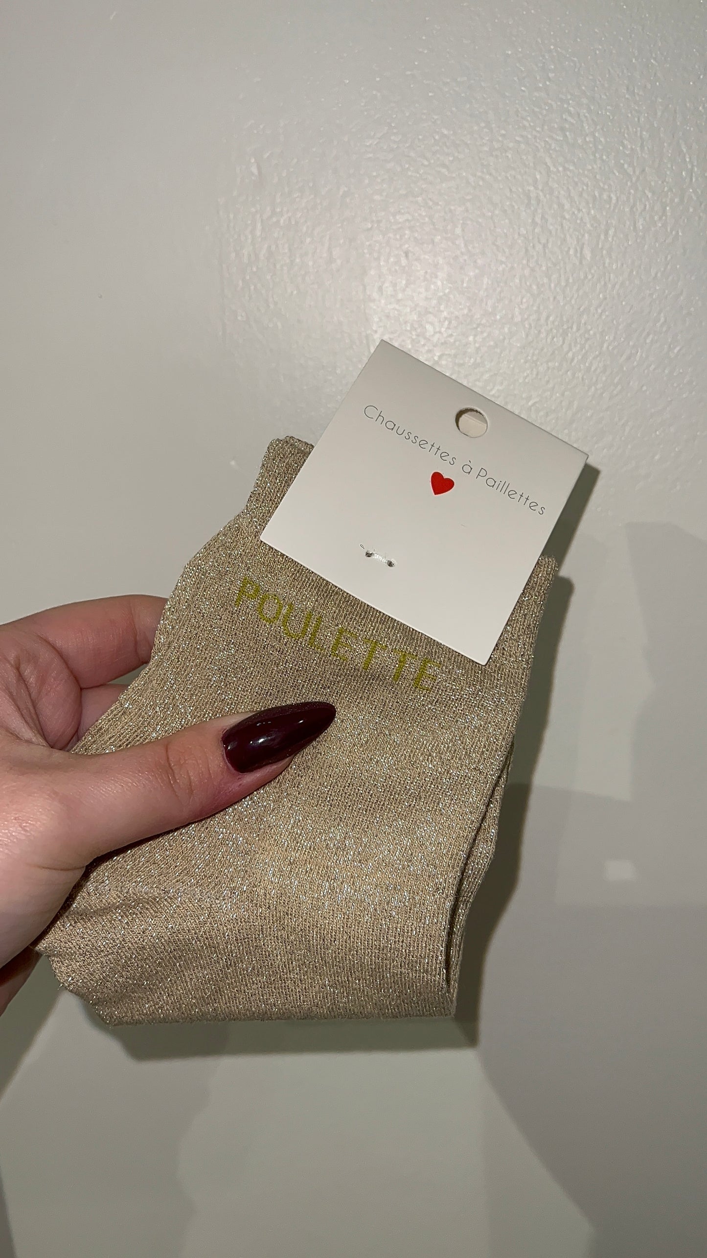 Chaussettes à paillettes (plusieurs modèles)