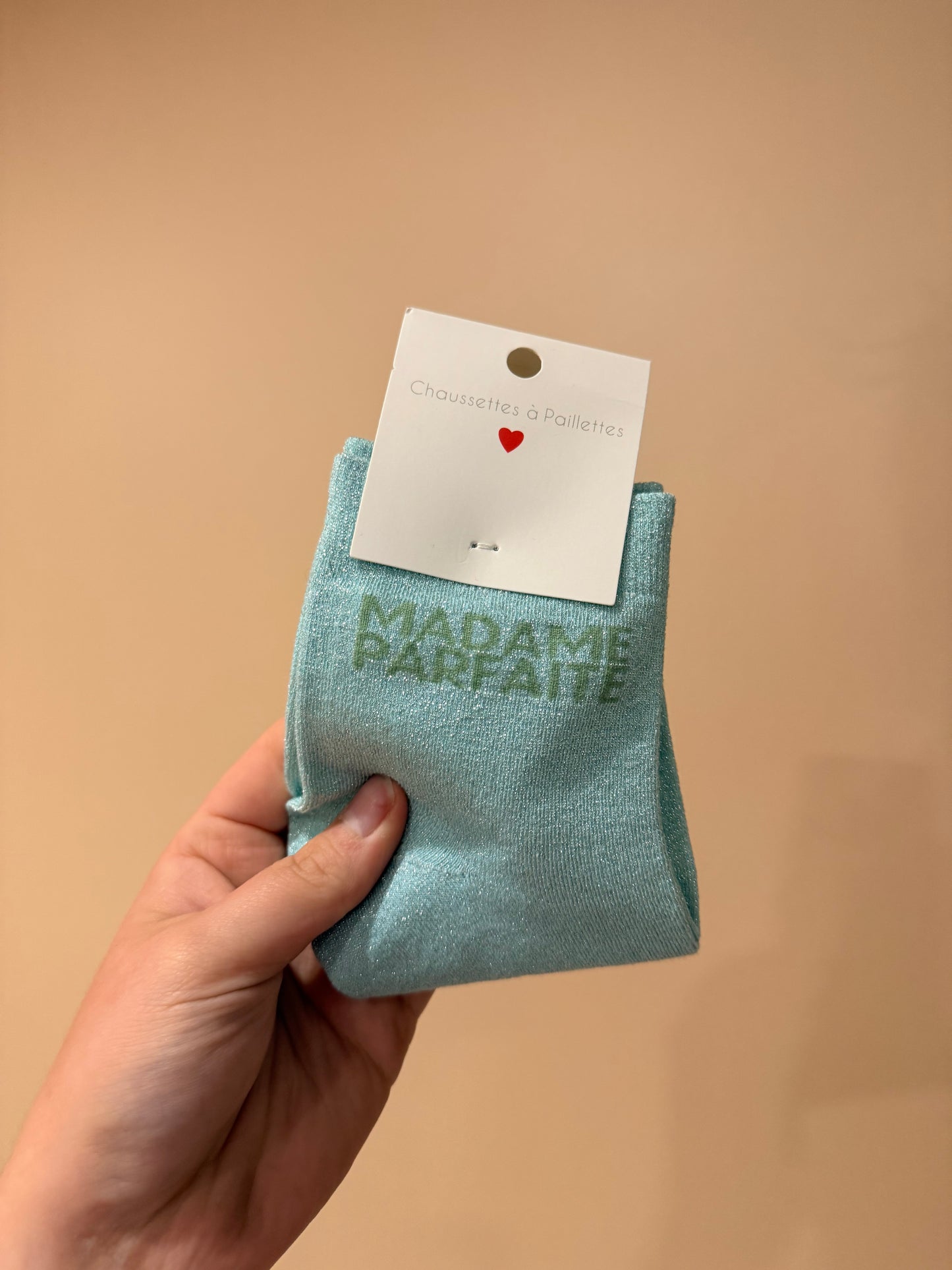 chaussettes à paillettes