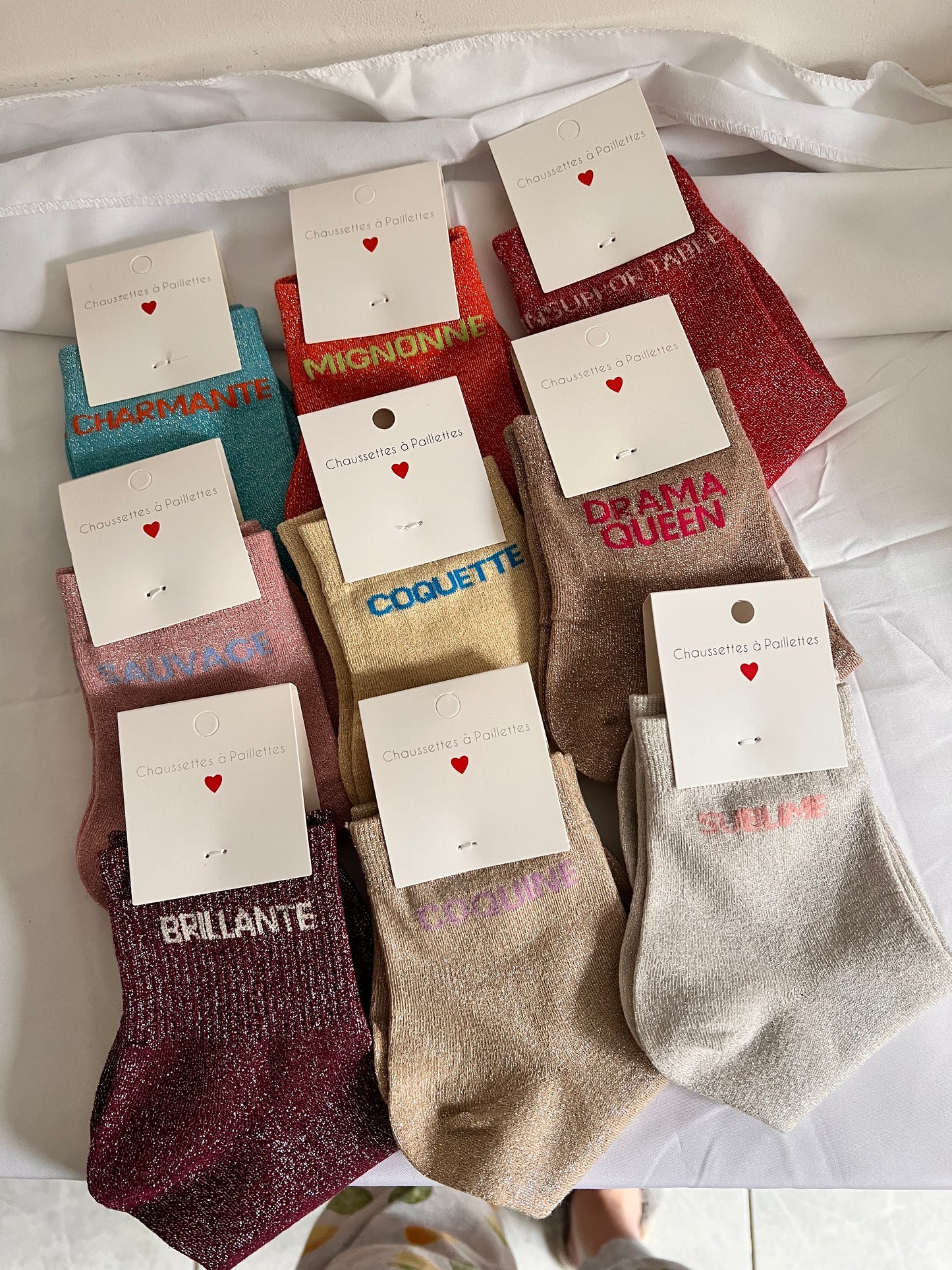 Chaussettes à paillettes