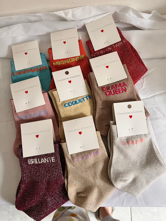 Chaussettes à paillettes