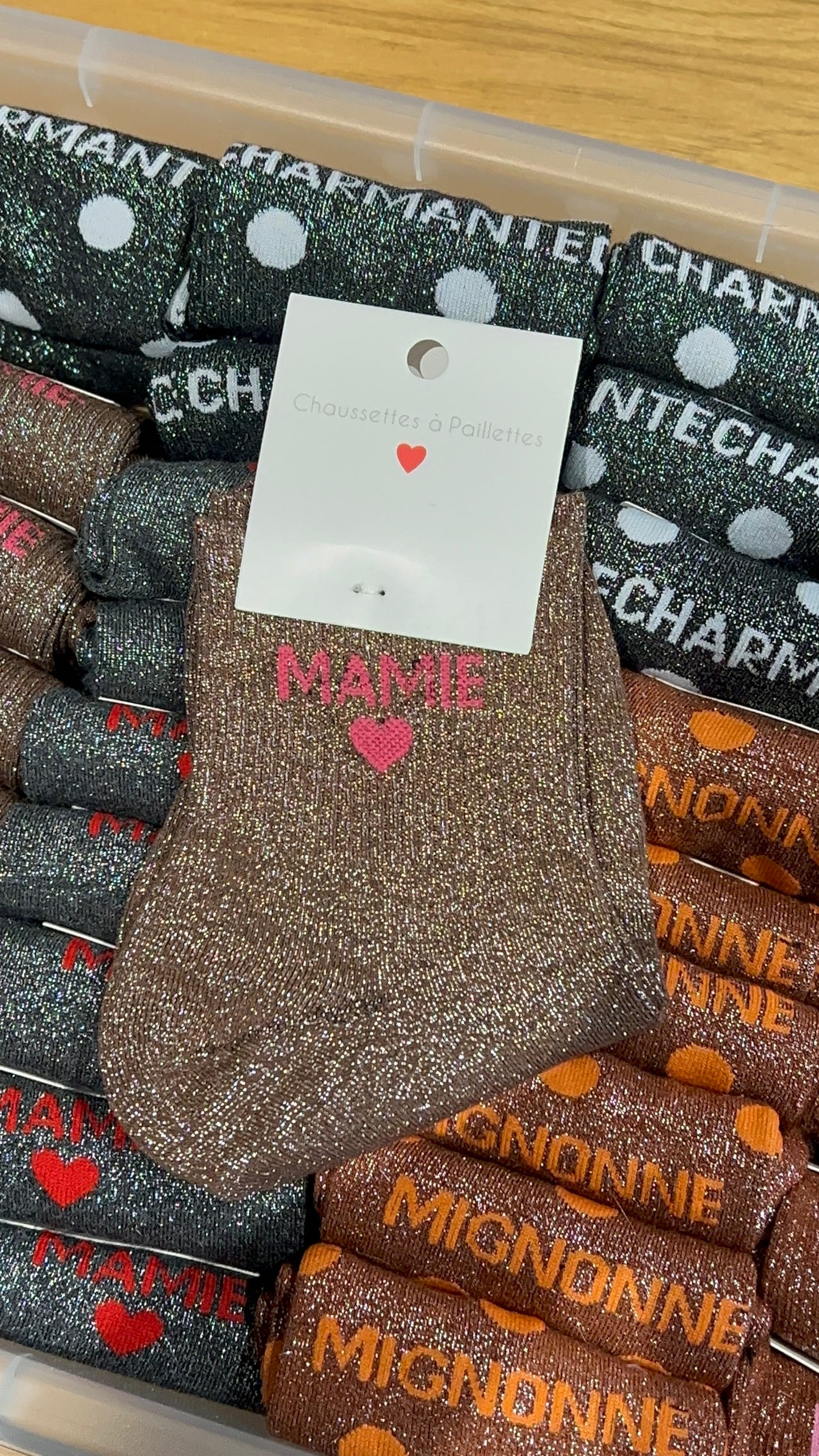 Chaussettes à paillettes ( plusieurs modèles)